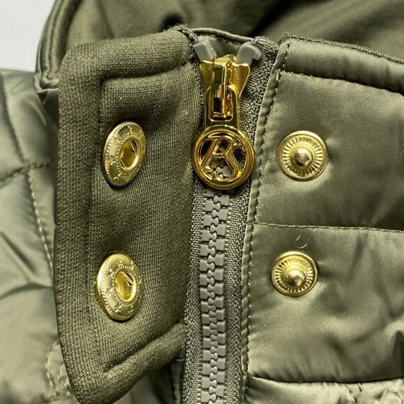 NEW PS Of SWEDEN Womens Jacket Moss Green Size L Gina Quilted Full Zip - Picture 6 of 12